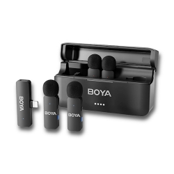 Boya BY-V4D 2.4GHz Four-channel wireless mic with Lightning plug for IOS